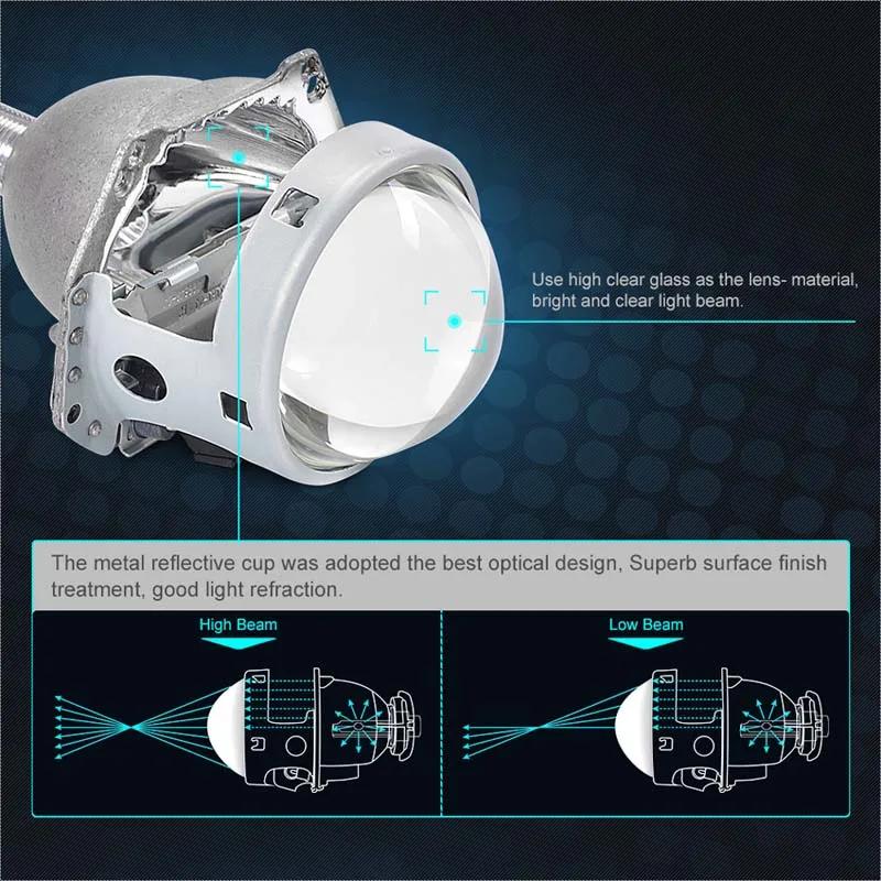 3 0 дюйма H4 Hella 5 полностью металлические HID линзы проектора Bi Xenon для D2S D2R D2H D4S
