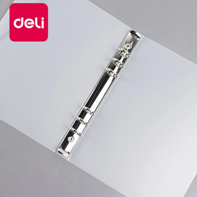 Deli 5 шт. A4/A5/A6 прозрачный цветной пластиковый блокнот PP кольцо-вкладыш скоросшиватель зажим папка для файлов дневник планировщик Обложка матовая