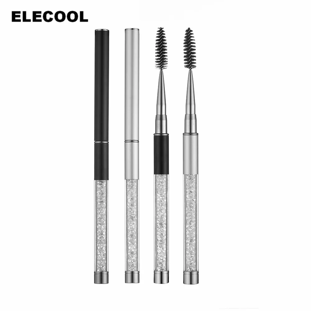 ELECOOL 1pc Crystal Eyelash Brush Rhinestone Handle Mascara Wands Applicator Spoolers Beauty Makeup Tool Set | Красота и здоровье