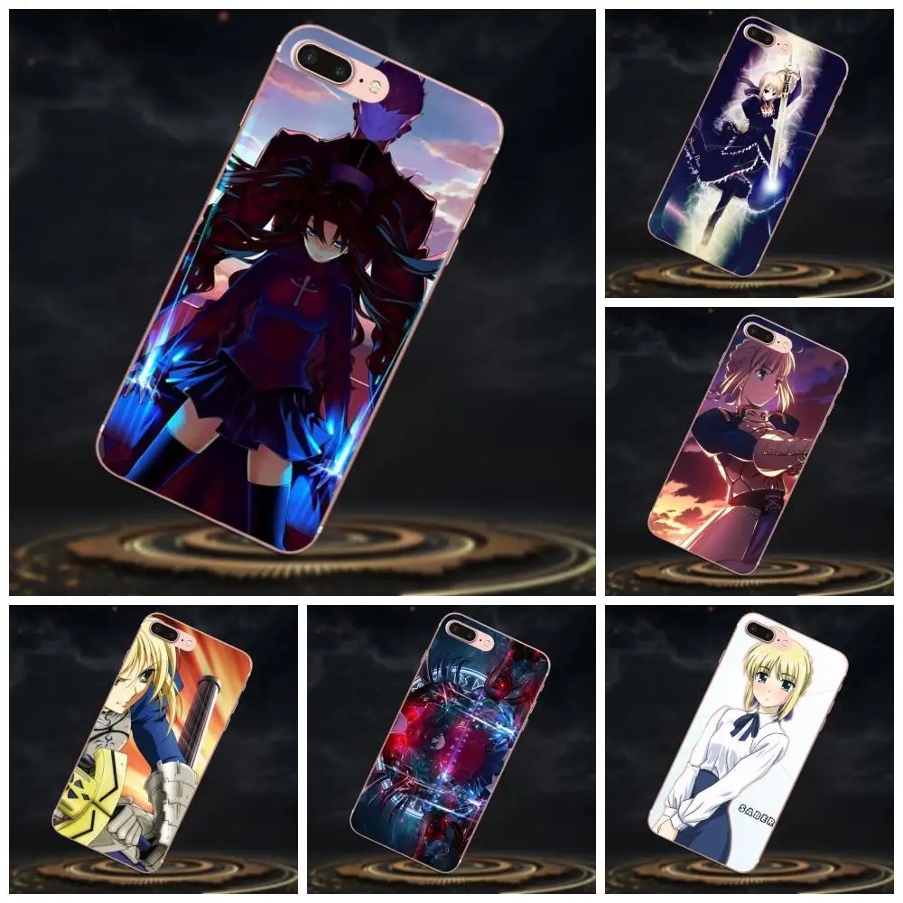 Мягкий ТПУ Модный Оригинальный аниме Fate Stay Night Saber для Galaxy J1 J2 J3 J330 J4 J5 J6 J7 J730 J8 2015 2016