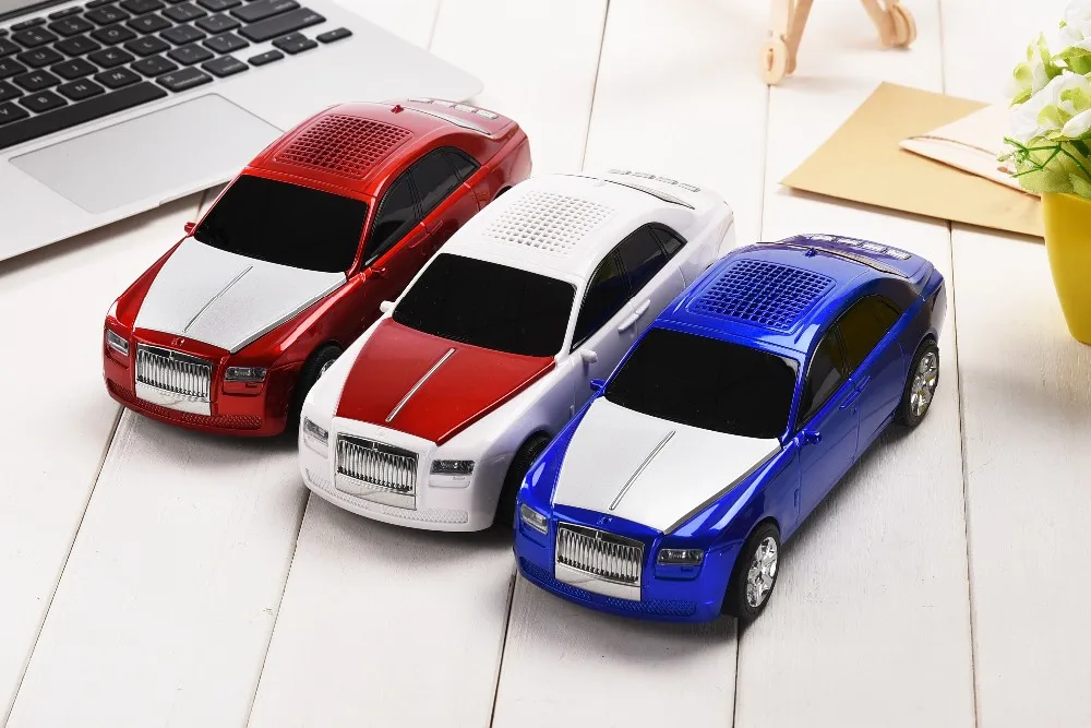 Модель автомобиля Портативный мини Беспроводной Динамик светодиодная вспышка