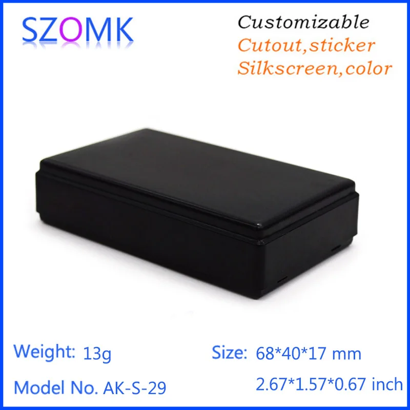 20 шт. черные пластиковые коробки для электроники ящик инструментов 68*40*17 мм|enclosure