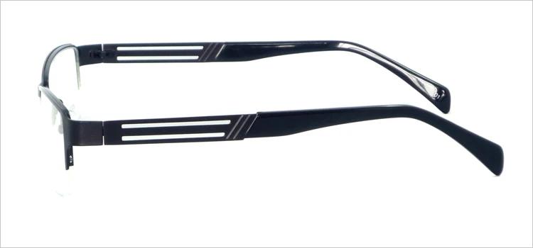 Модные металлические Полуободковые очки мужские по рецепту | Аксессуары для