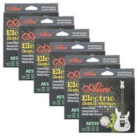 6sets alice electric guitar strings hexagonal core nickel alloy wound ae530 l 010