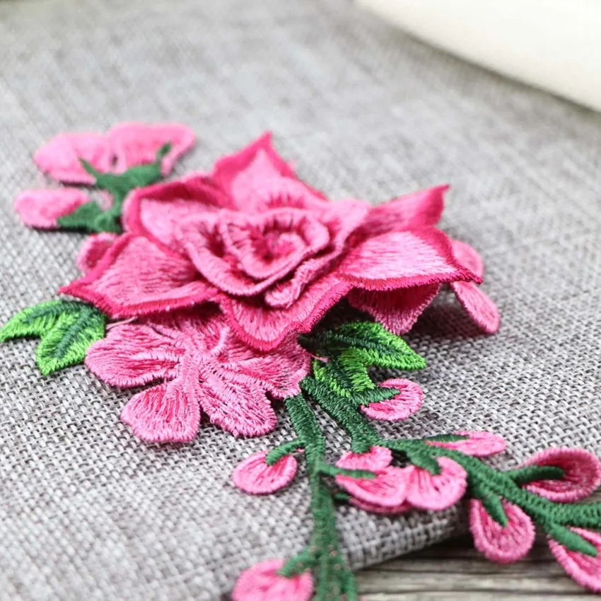 10 pc Beautiful Flower Floral Collar Sew Patch Applique Badge Embroidery Dress Handmade Craft Ornament Fabric | Дом и сад
