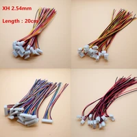 20pcs jst xh2 54 234567891012 pin connector plug wire cable 20cm length