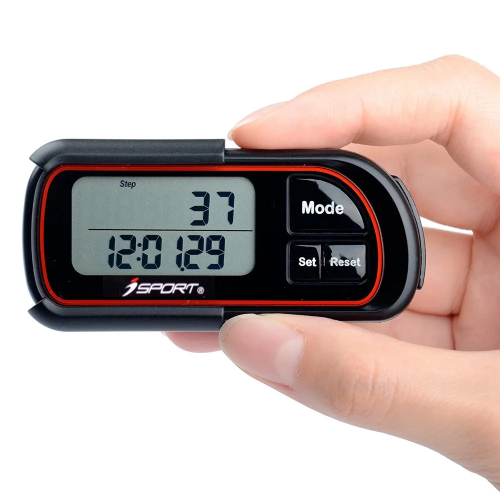 Фитнес Шагомер 30 дневная запись для ходьбы назад к основам клип на шаг счетчик