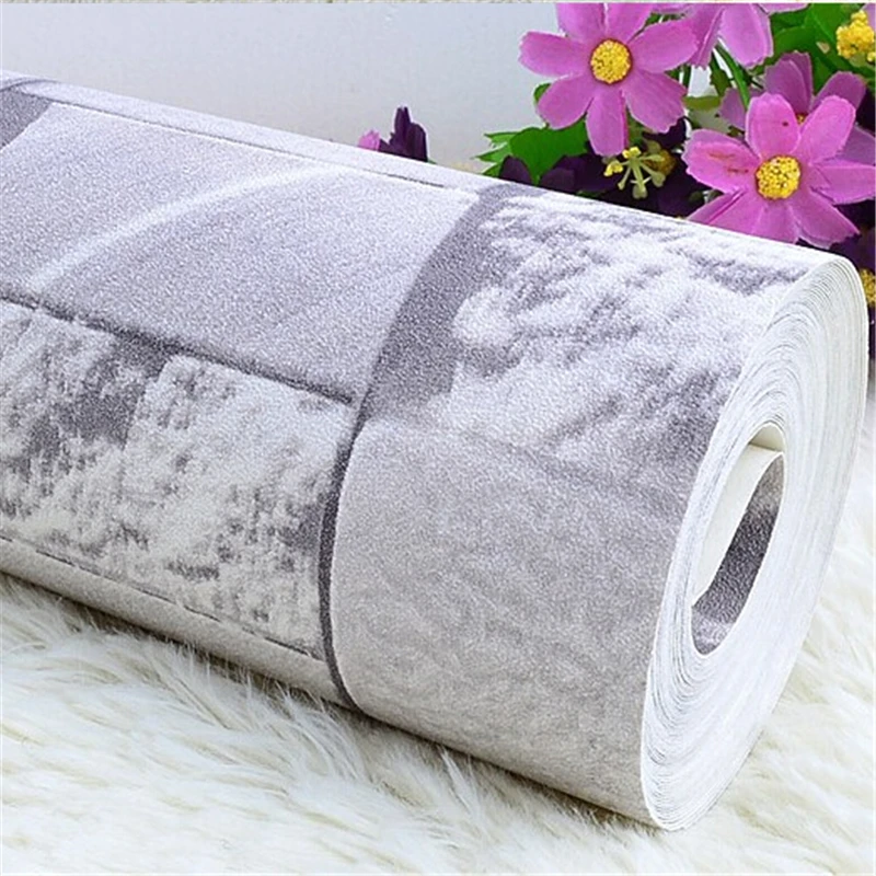 Реалистичные обои для кирпичной стены рулон белый серый настоящая рельефная