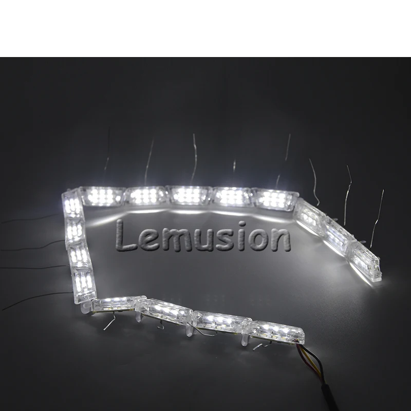 1 пара стайлинга автомобилей Светодиодный Рудье с водными пулями для лампы DRL