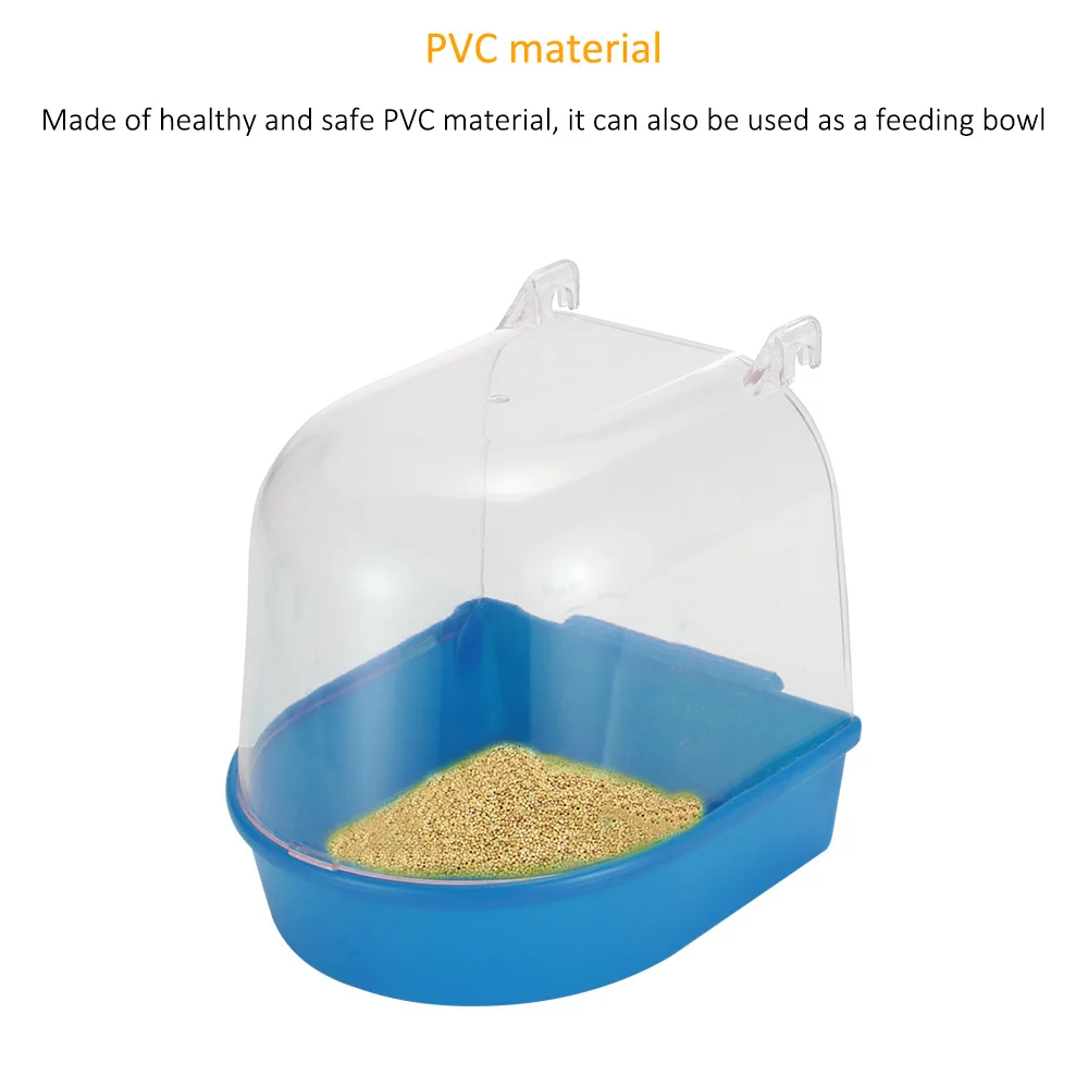 Прозрачная пластиковая подвесная ванна для ванной инструмент чистки птиц|Птичьи