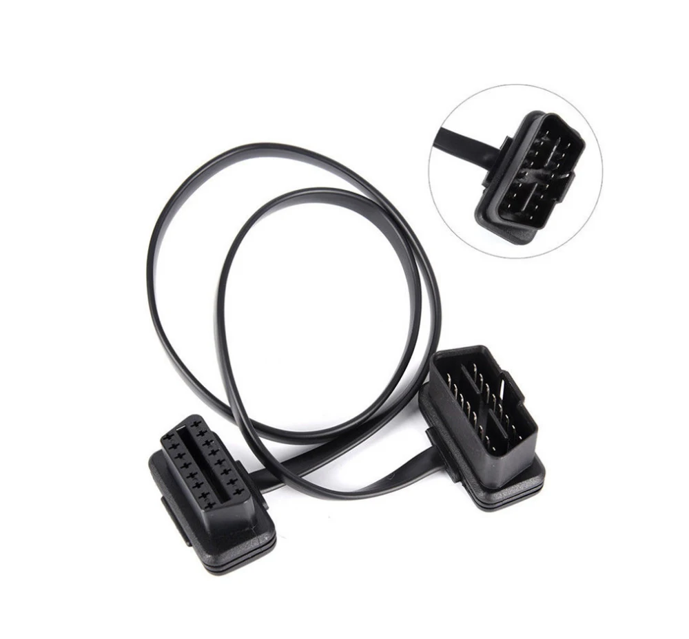 Кабель 16 Pin 8-ядерный OBD 2 разветвитель адаптер кабель-удлинитель Мужской к женскому разъему OBD2 на Интерфейс линии