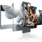 5 шт., современный металлический абстрактный холст, постер с шарами для пар, настенные художественные плакаты, модульные картины для украшения спальни