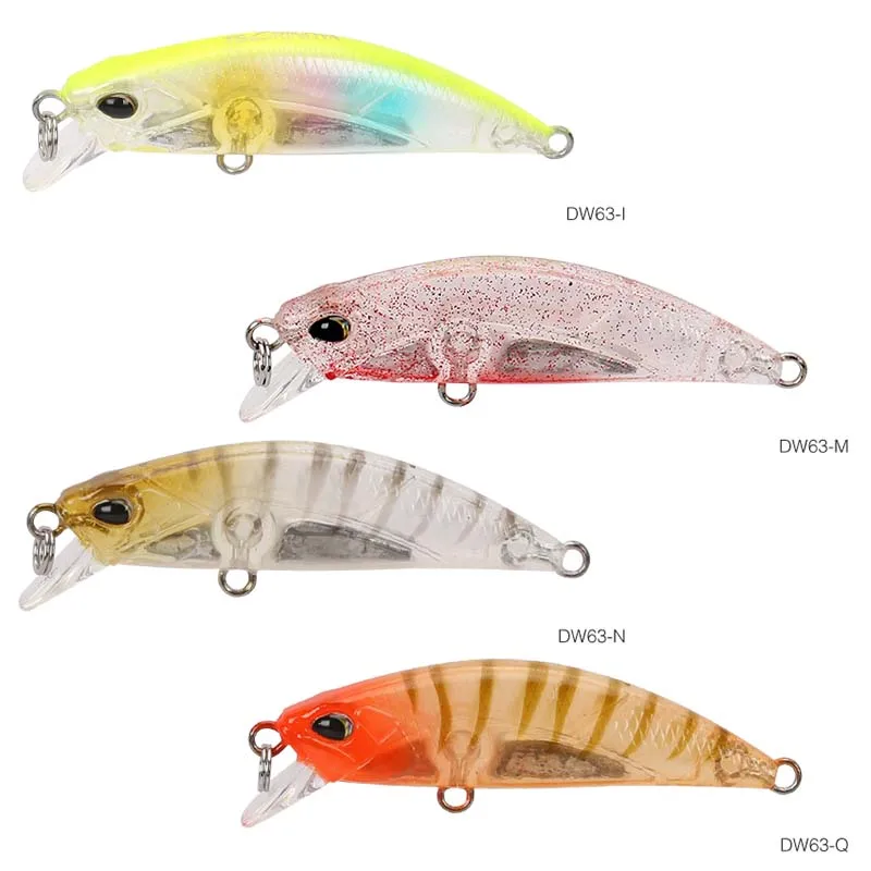 DW63-I-M-N-Q TSURINOYA DW63 тонущие приманки Minnow Набор 50 мм 5 г 4 шт. мини Гольян жесткие рыболовные плавающие приманки Искусственные воблеры кренкбейт Peche Leurre - Цвет: DW63-I-M-N-Q