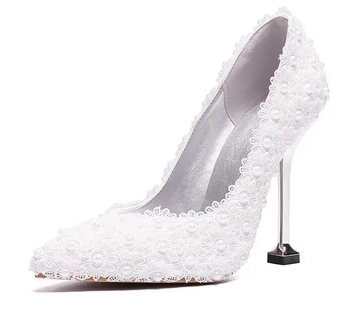 Туфли женские свадебные на платформе туфли лодочки с открытым носком для невесты