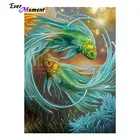 Набор для алмазной вышивки сделай сам, картина с рыбами и большими брызгами 5D, мозаика с алмазной душой, домашний декор, алмазная вышивка ASF485