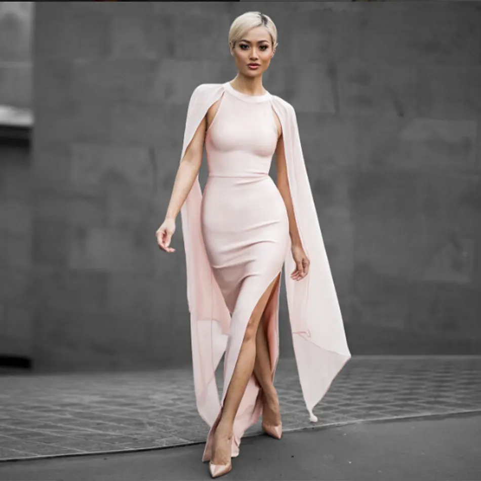 2018 Новое весеннее Бандажное платье женское вечернее без рукавов с круглым