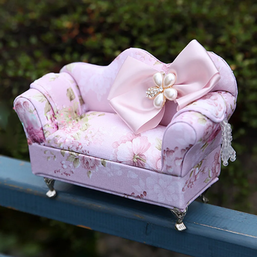 Royal Chair Новинка, розовая бабочка, мини-мебель, шкатулка для хранения ювелирных изделий, чехол, Органайзер - Цвет: Royal Chair