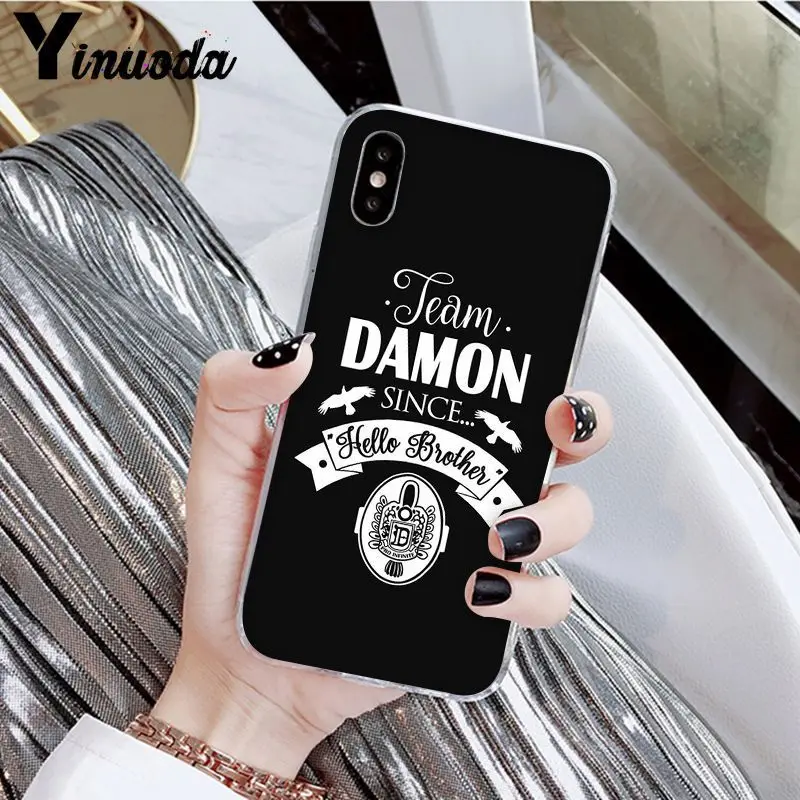 A14 Yinuoda Дневники вампира Стефан Деймон Сальваторе чехол для телефона для Apple iPhone 8 7 6 6S Plus X XS MAX 5 5S SE XR мобильные телефоны - Цвет: A14