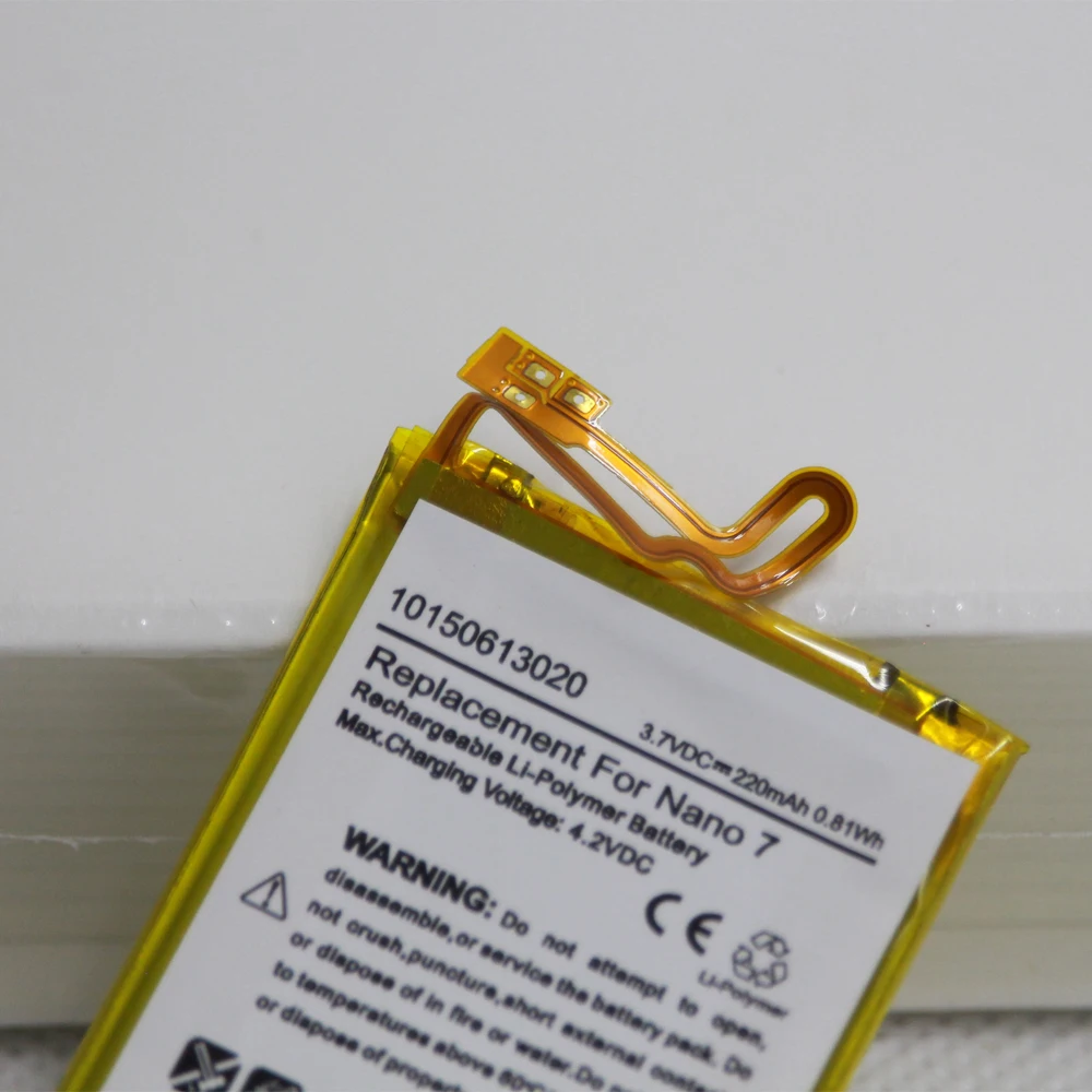 5 шт./лот 220 мАч новая сменная батарея для iPod Nano 7 го поколения внутренняя