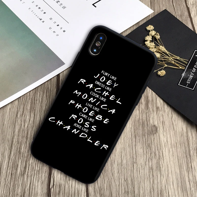 Central Perk Coffee friends tv show how to doin Black silicone Phone Case For IPhone 11 pro Se 5s 6 6s 7 8 Plus X XS R Max cover |