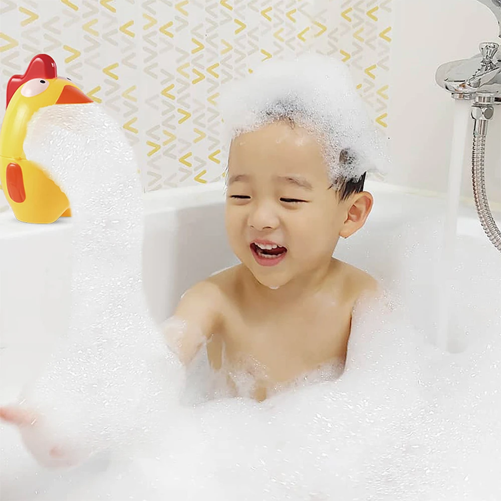 Bubble Machine Chick & foxs детская игрушка для ванны Maker ванна купания мыльница игрушки