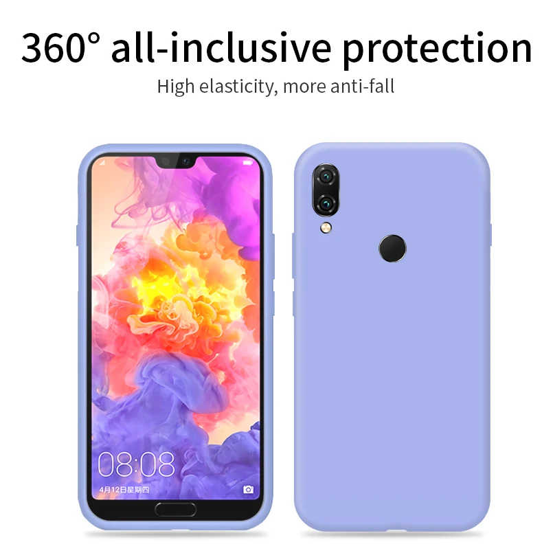 Силиконовый чехол для Xiaomi Redmi Note 7 K20 милый Официальный Оригинальный жидкий