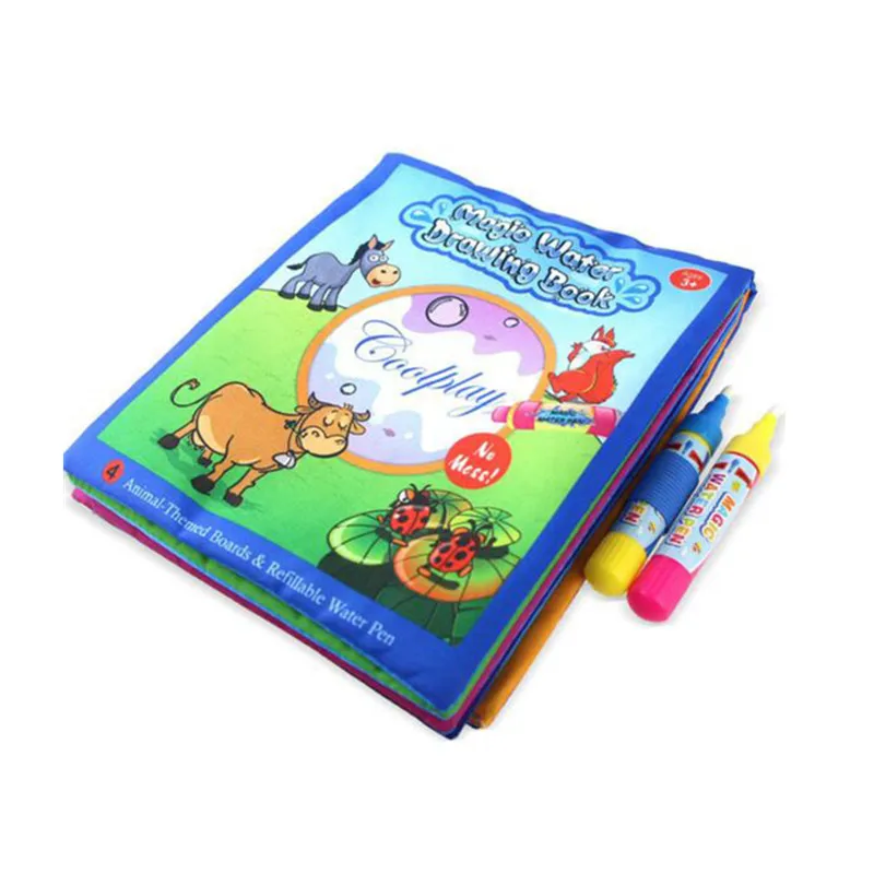 Kids Magic Water Draw Cloth Book Toy Children Early Education Cartoon DIY Creative Gift For IQ Develop And | Игрушки и хобби