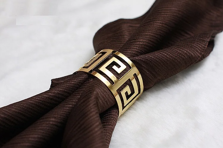 10 шт./лот Западный китайский Континентальный узор пряжка кольцо для салфеток