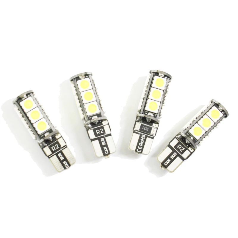 2 шт. T10 светодиодный W5W CANBUS без ошибок 168 921 13SMD 5050 автомобиль для чтения