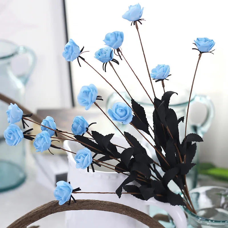 15 головок Розы Декоративные PEScrapbooking Мини роза искусственный цветок букет для свадьбы ремесло украшение DIY ВЕНОК цветок