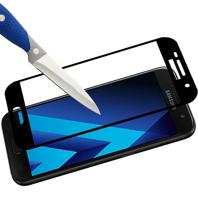 Baixin полное покрытие экрана протектор для Samsung Galaxy A3 A5 A7 2017 A320 A520 A720 9H Закаленное