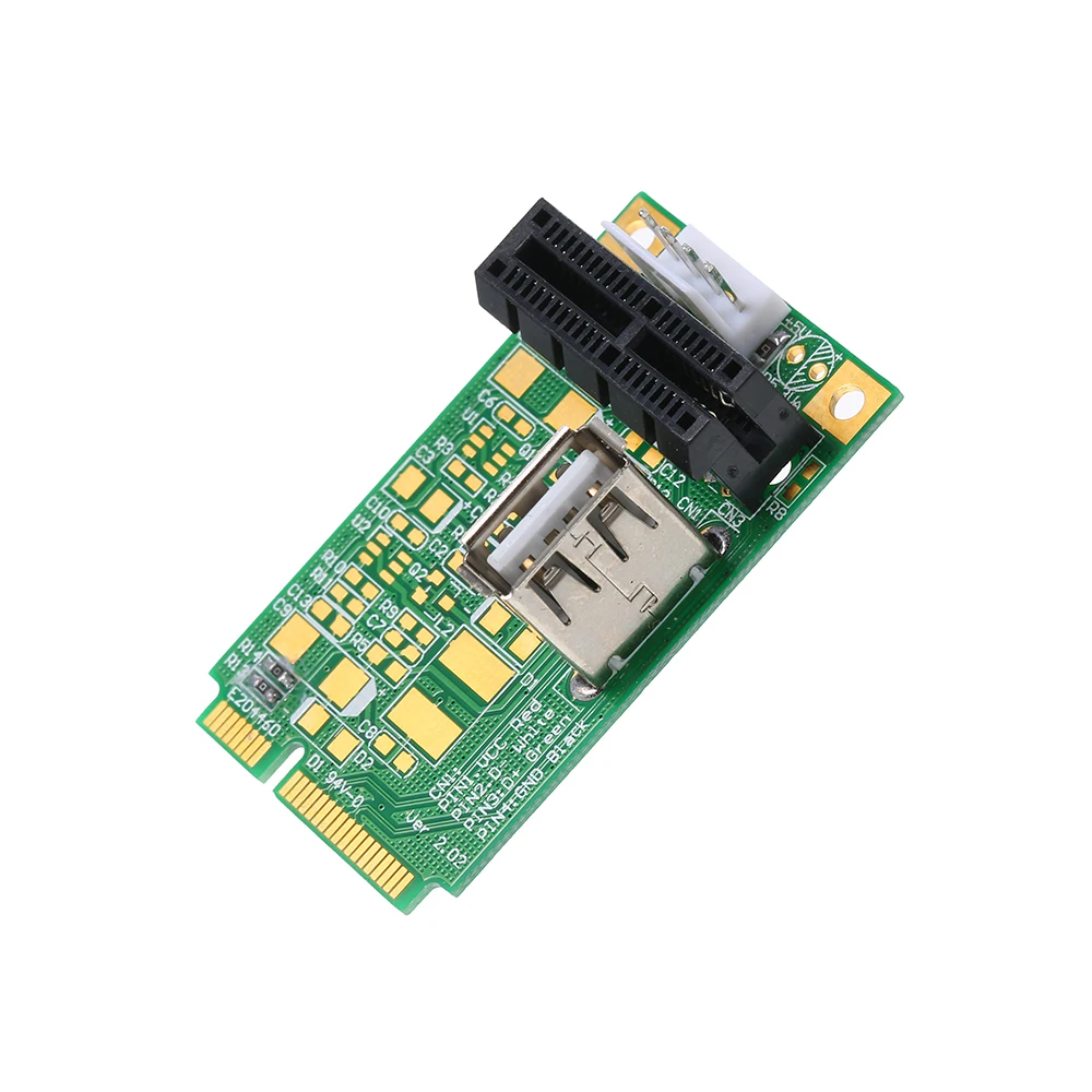 Переходник Mini PCIe в PCI Express 4x 8x 16x адаптер для переходных карт с 4 контактным кабелем