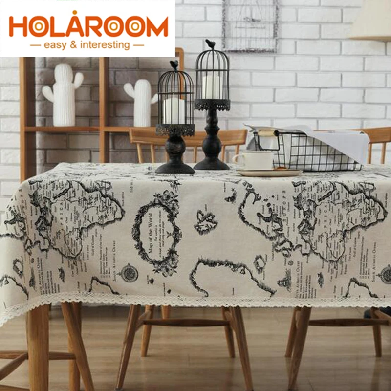 

Скатерть в европейском стиле с рисунком карты
