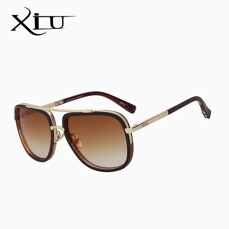 Brown frame Брендовые дизайнерские солнцезащитные очки мужские и женские Ретро Винтажные Солнцезащитные очки Большая оправа модные очки высокое качество очки UV400 - Цвет линз: Brown frame