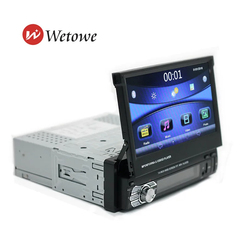 Выдвижной экран высокого списка 7 дюймов для автомобиля аудио и видео Bluetooth hands free