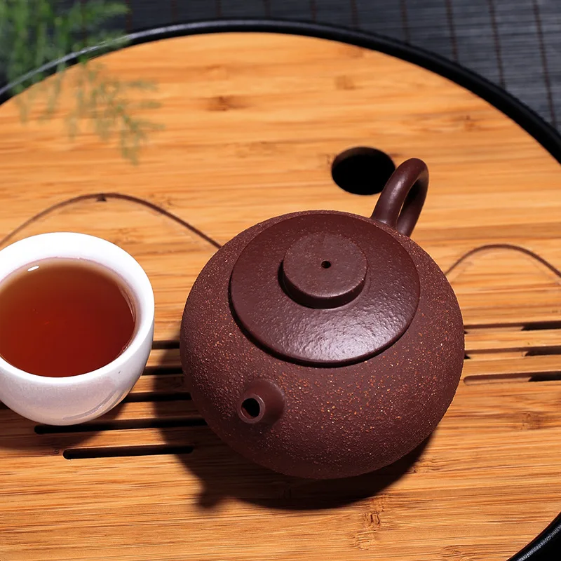 Разделенный Рудный крупнозернистый песочный круг фиолетовые глиняные бусины