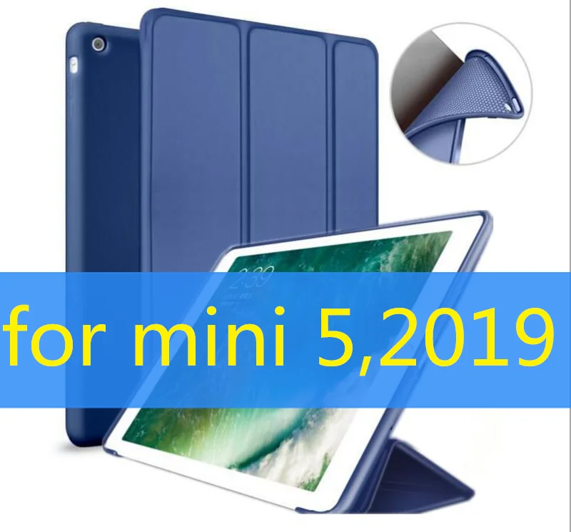mini 5 deep blue SUREHIN хороший pu кожаный чехол для apple iPad mini 5 4 3 2 1 чехол умный мягкий тонкий защитный Магнитный чехол для iPad mini 5 Чехол - Цвет: mini 5 deep blue