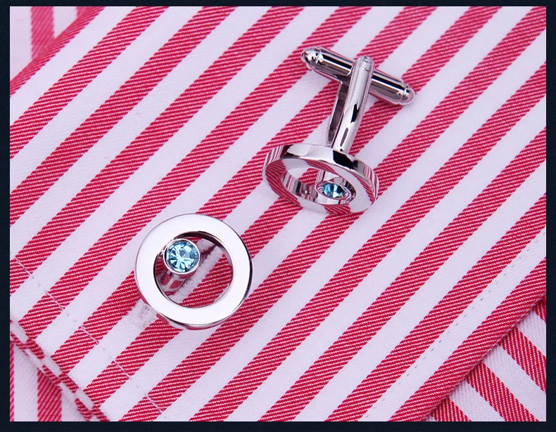 KFLK Роскошная рубашка запонки для мужчин подарок бренд манжеты пуговицы зеленая Хрустальная запонка ссылка дешевые высокое качество abotoadura ювелирные изделия