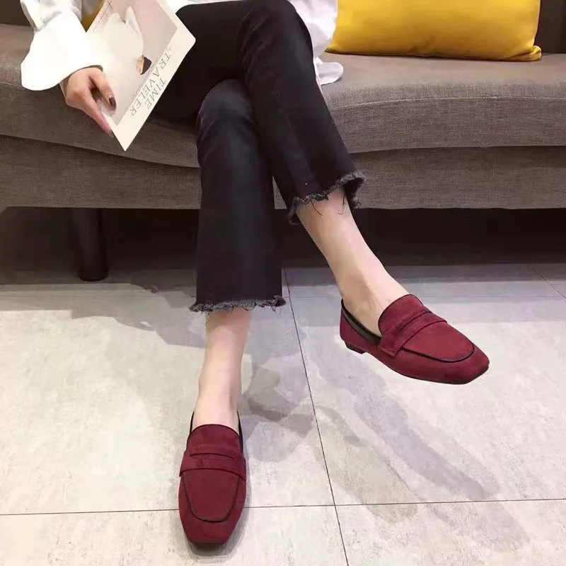 Wellwalk/черные туфли на плоской подошве; женские лоферы; обувь без шнуровки; женские балетки на плоской подошве; женские мокасины; женские балетки на плоской подошве с квадратным носком