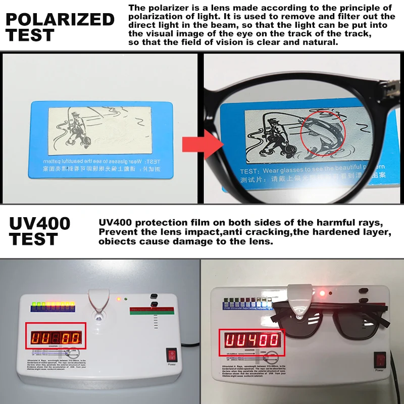 Солнцезащитные очки унисекс с фотохромной оправой TR90 поляризованные хамелеоны