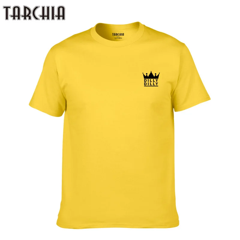Летняя мужская футболка TARCHIA Dilly с коротким рукавом 2021 брендовые футболки для