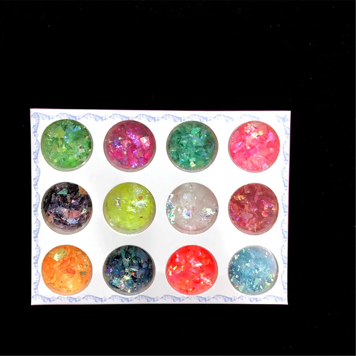 Бумажная оболочка для ногтей сломанная стеклянная фольга с эффектом оболочки