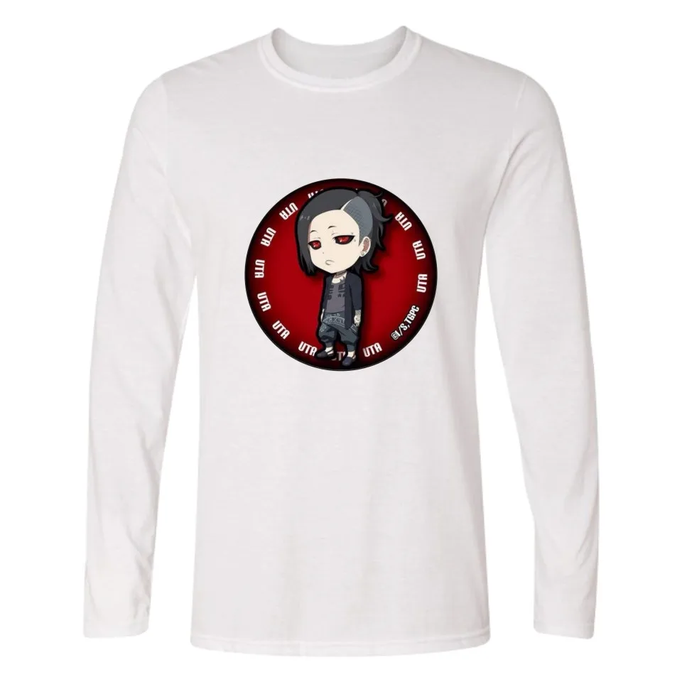 Кен канеки в аниме Токийский Гуль Футболка Горячая Мужская спиральная модная