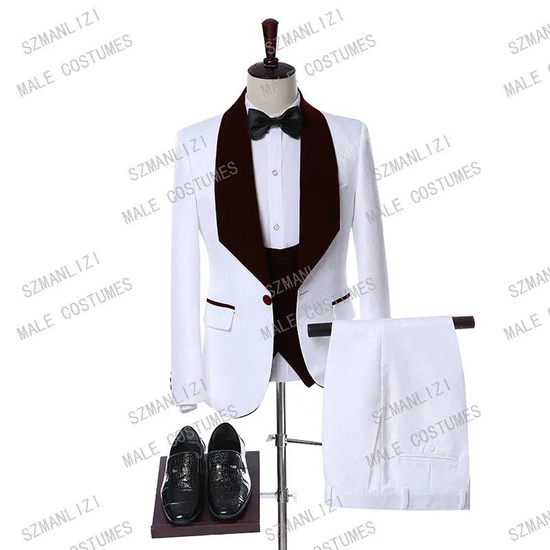 as picture Мужской костюм, дизайн, брендовый мужской костюм Terno Masculino, мужские костюмы, смокинг, вечерние костюмы, клетчатый Свадебный костюм жениха - Цвет: as picture