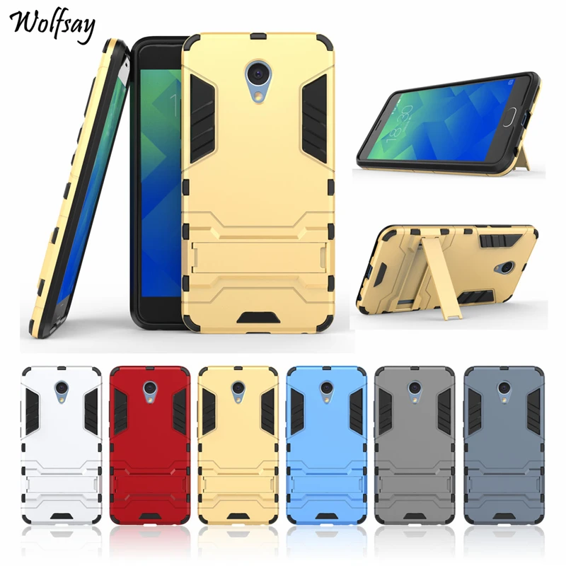 Wolfsay Phone Cover Meizu M5 Note Case Slim Robot Armor Shockproof Rubber Fundas sFor |