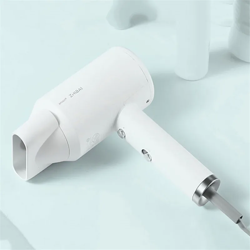 

Original Xiaomi Mijia Zhibai 1800W Hair Dryer Mini Portable Anion 2 Speed Temperature Blow Dryer, US Plug