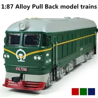 alloy model trains 1 87 alloy pull back train engine train classic childrens toys diecasts toy vehicles free shipping