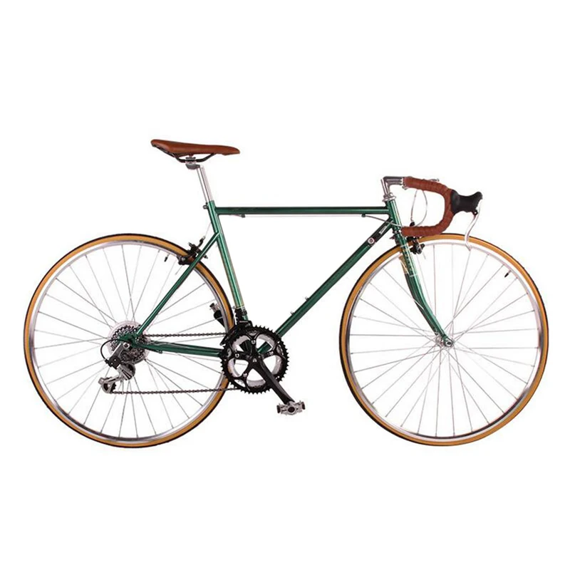 Road Bicycle Fixed Gear Bike 49cm Completed 14 speed Road Bicycle Retro bike frame plating framee