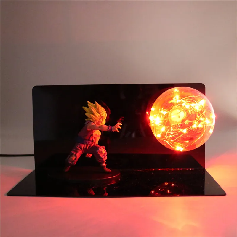 Dragon Ball Z фигурки DIY ночной Светильник аниме модель детские куклы светодиодный игрушки для детей праздничный подарок для детей спальня настольная лампа