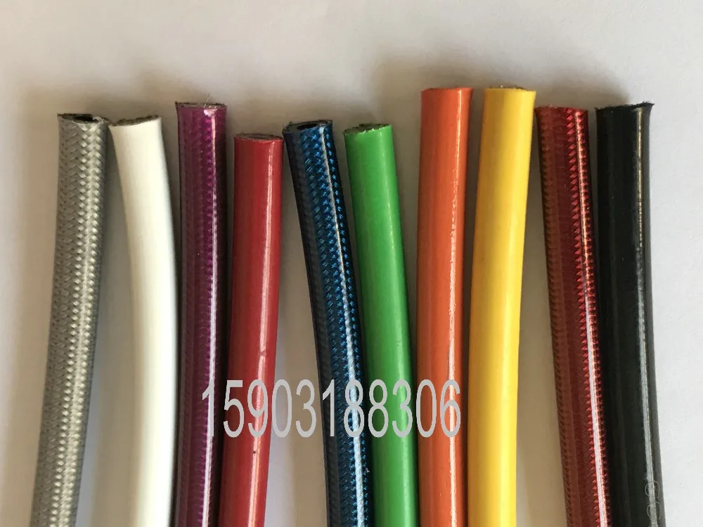 1 м цветной AN3(3,2 мм 1/" ID) покрытый ПВХ/ПУ плетеный нейлон из нержавеющей стали Спортивный тормоз шланговые линии